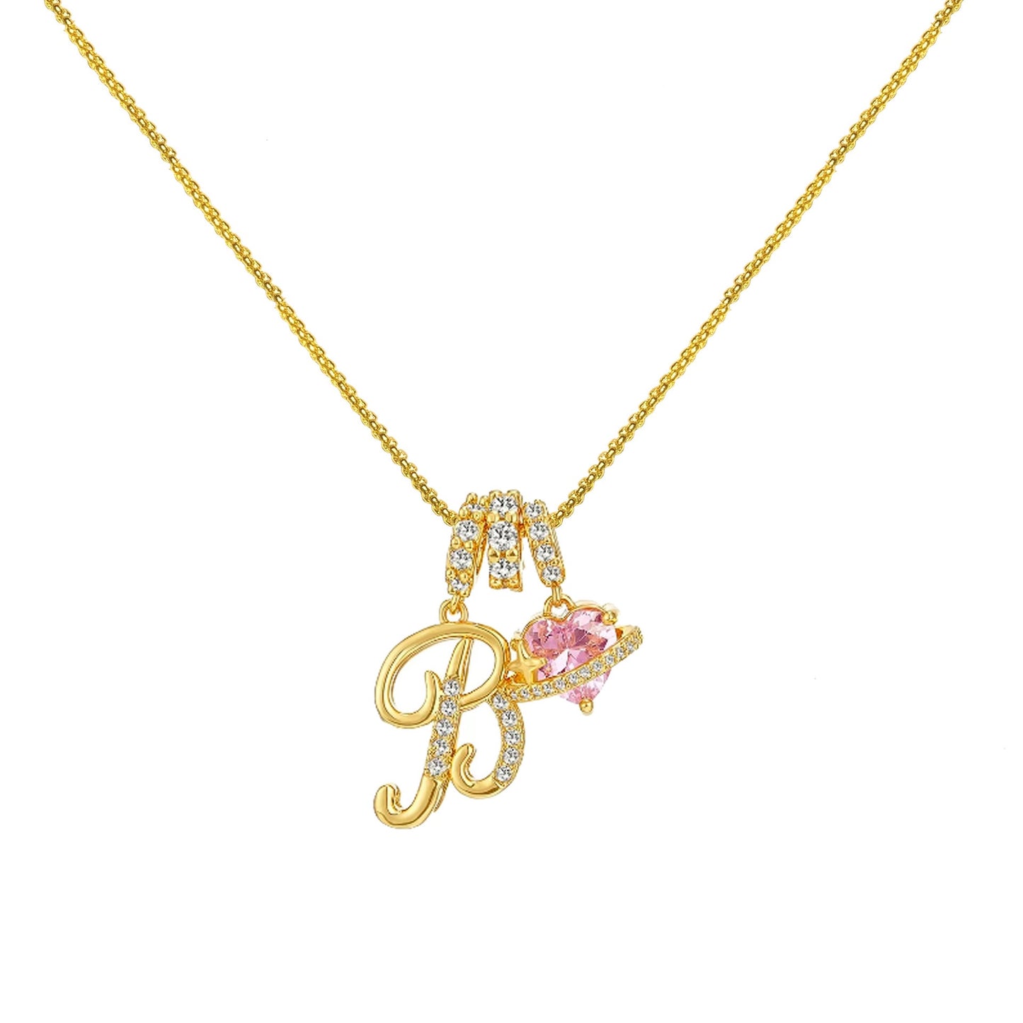 Gold Letter Necklace A to Z