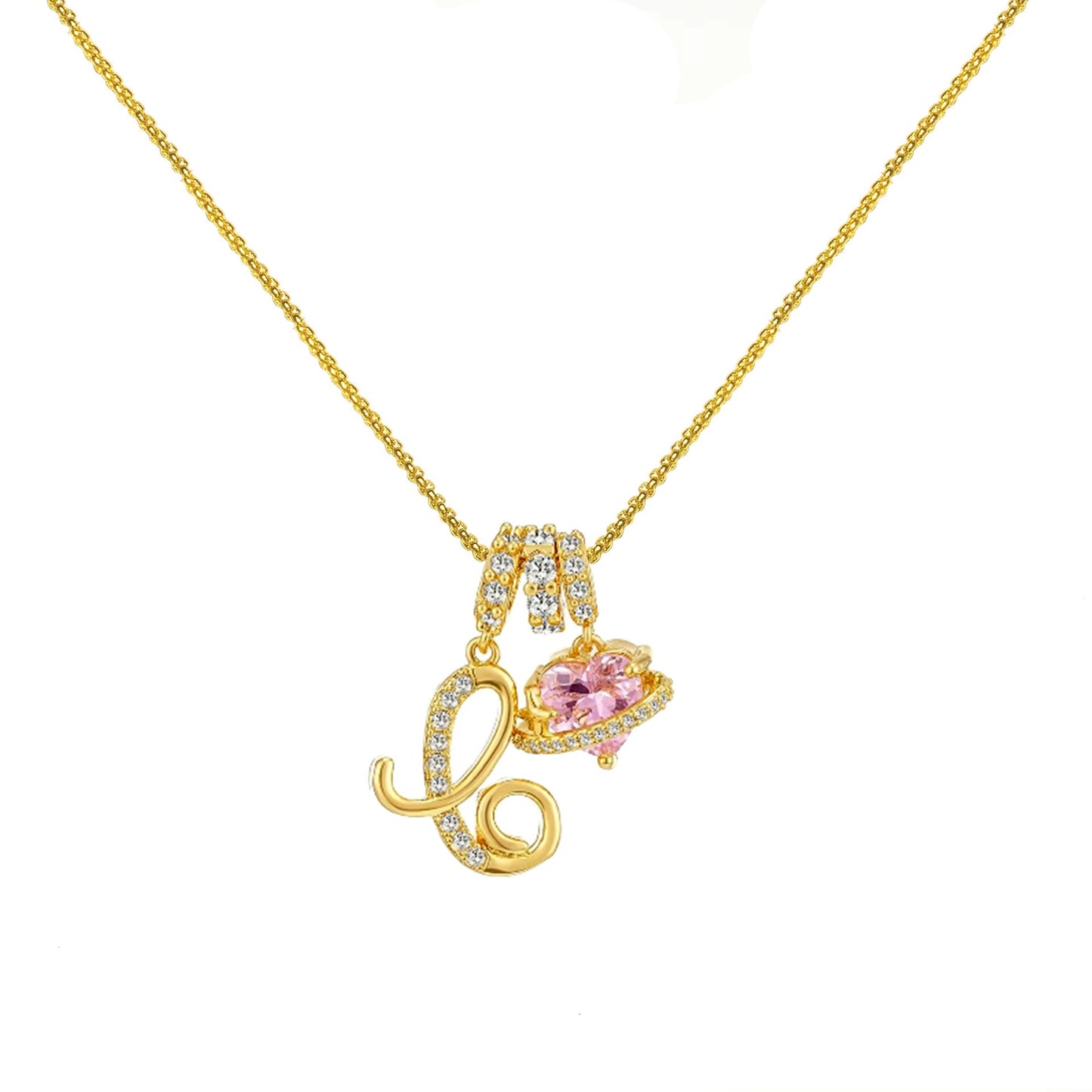 Gold Letter Necklace A to Z