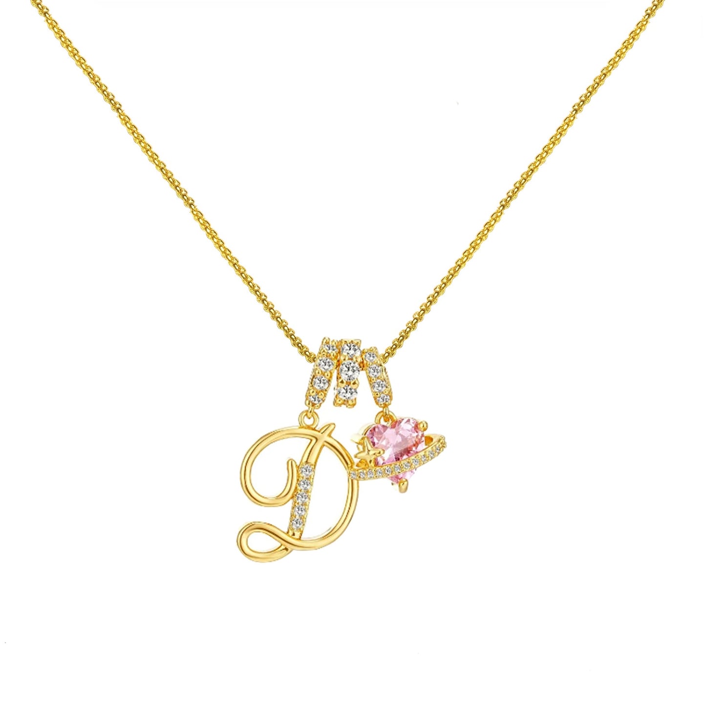 Gold Letter Necklace A to Z
