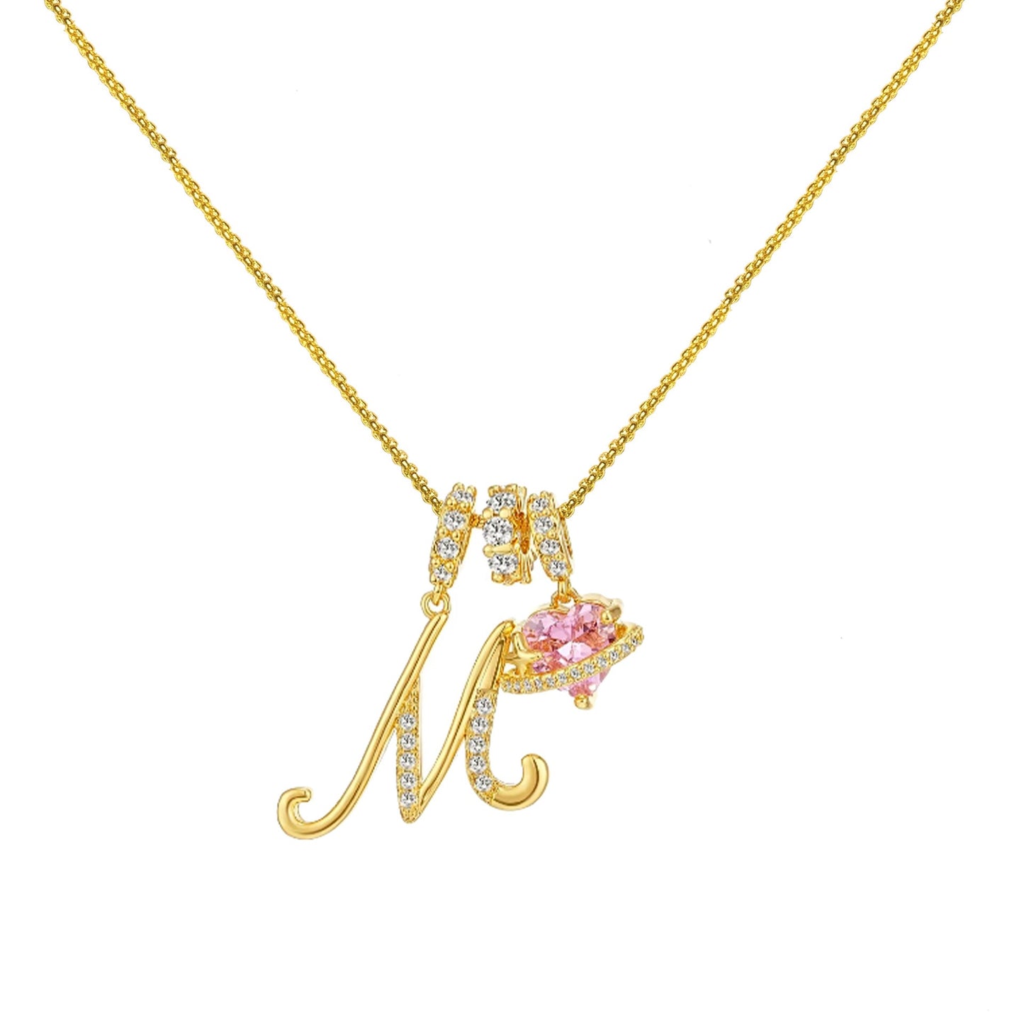 Gold Letter Necklace A to Z