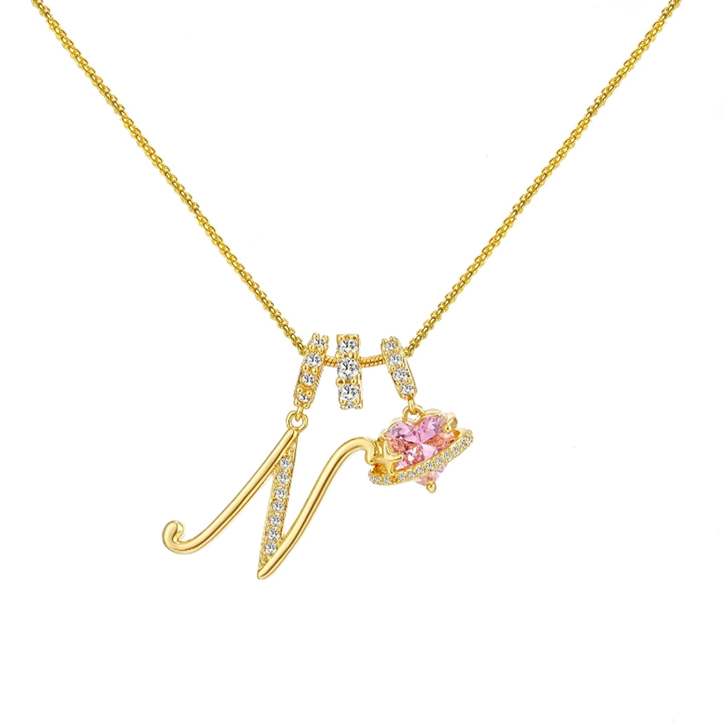 Gold Letter Necklace A to Z