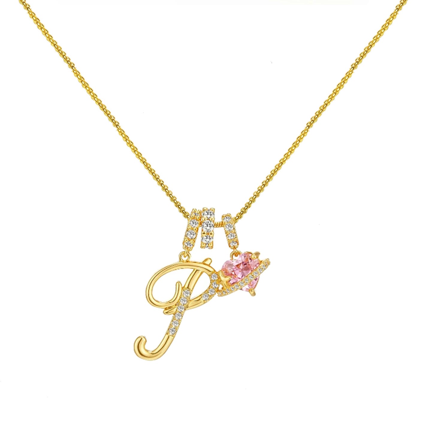 Gold Letter Necklace A to Z