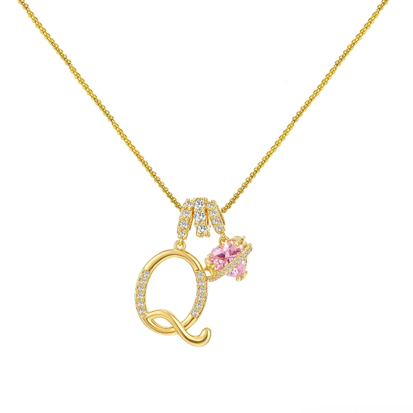 Gold Letter Necklace A to Z