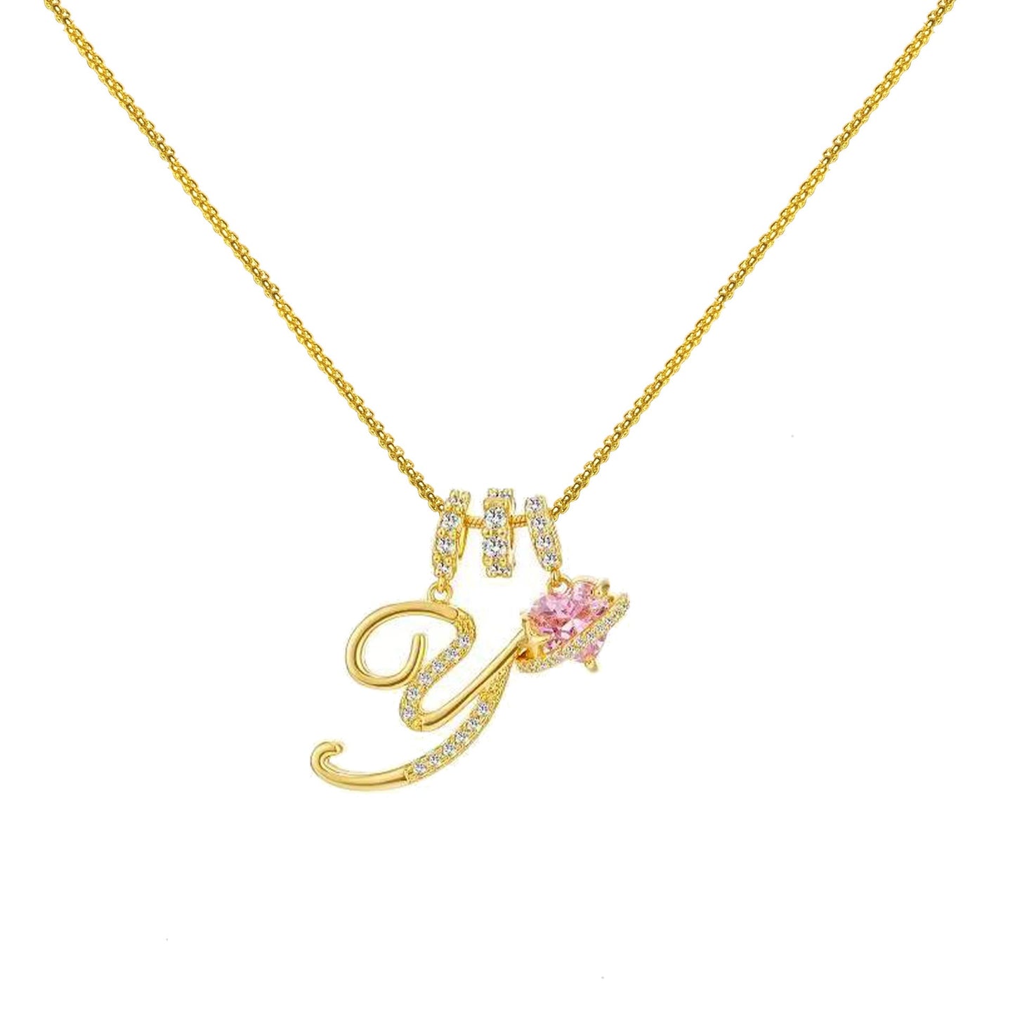 Gold Letter Necklace A to Z