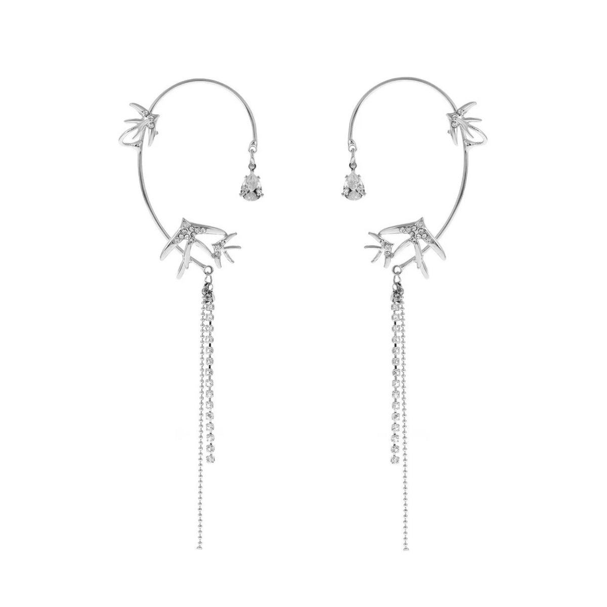Star Swallow Ear Cuffs