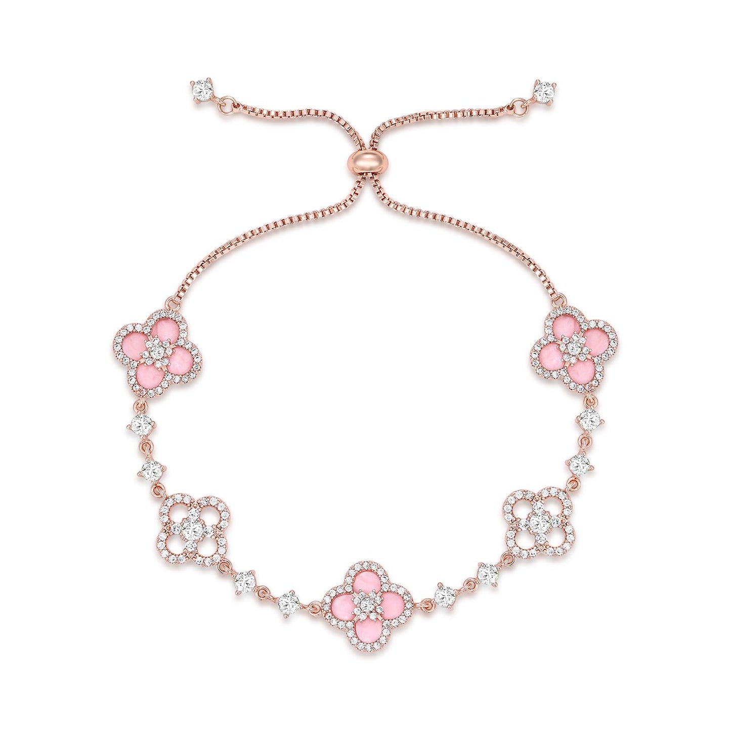 Sakura Cleef Bracelet product render showing floral design details