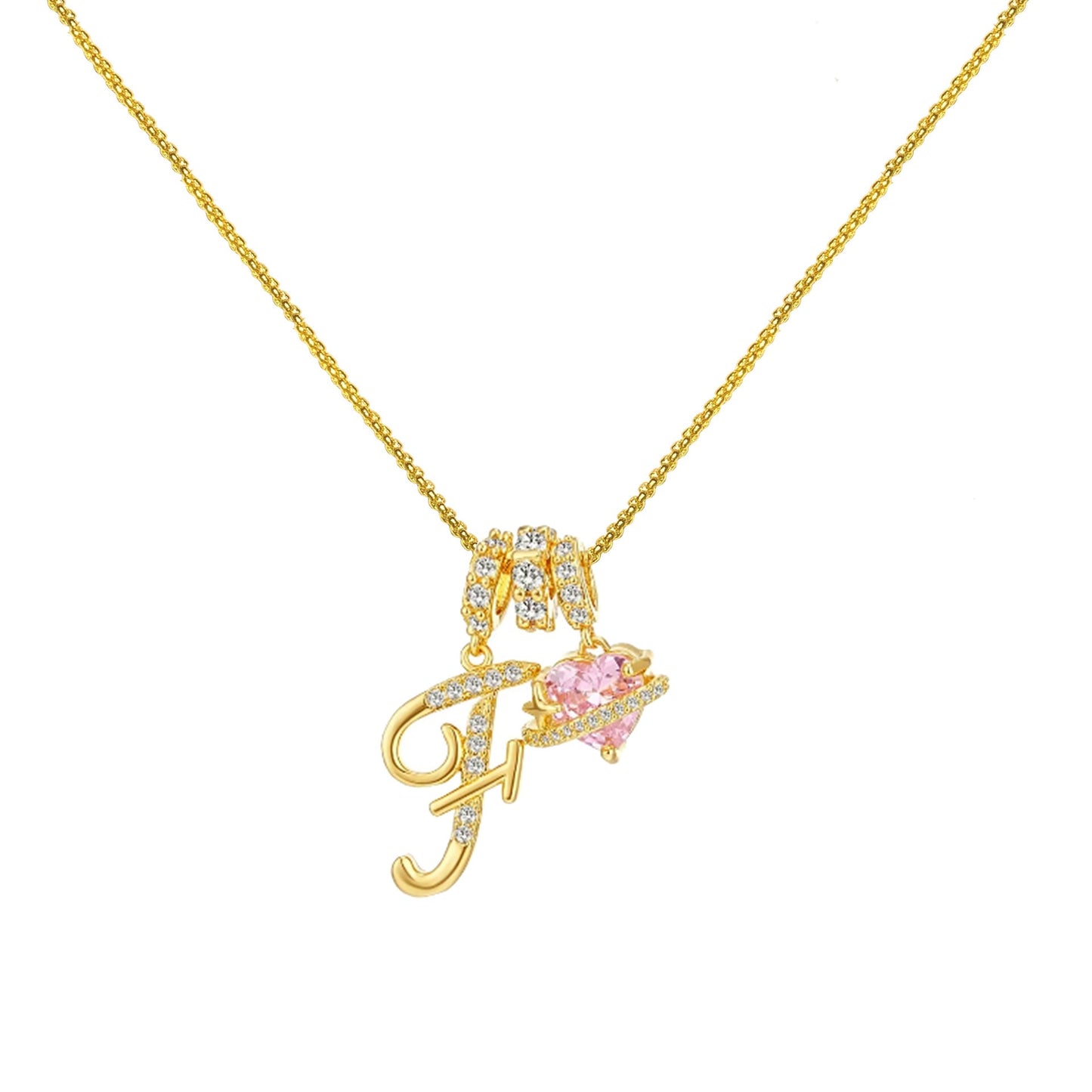 Gold Letter Necklace A to Z