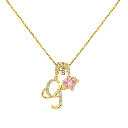 Gold Letter Necklace A to Z