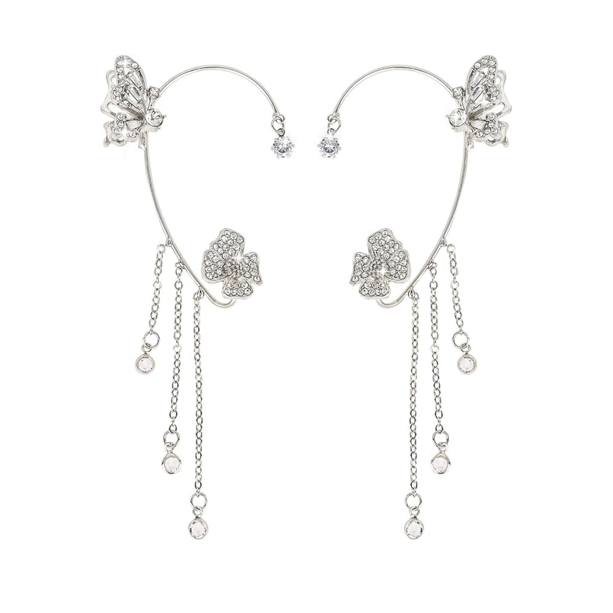Graceful Butterfly Ear Cuffs