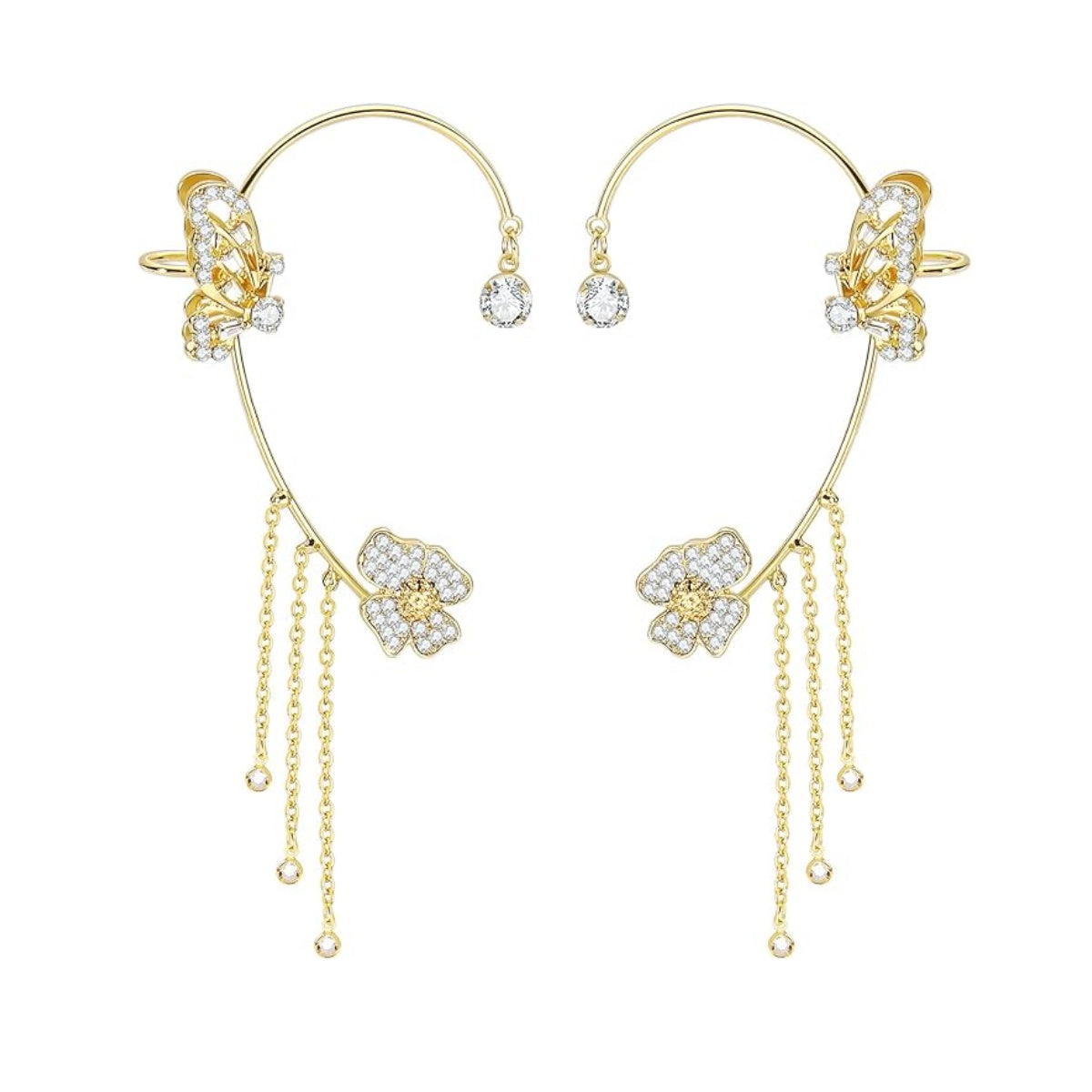 Graceful Butterfly Ear Cuffs