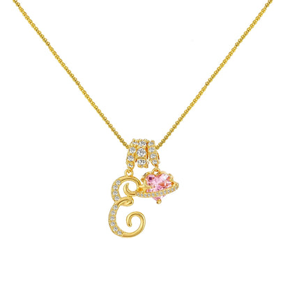 Gold Letter Necklace A to Z