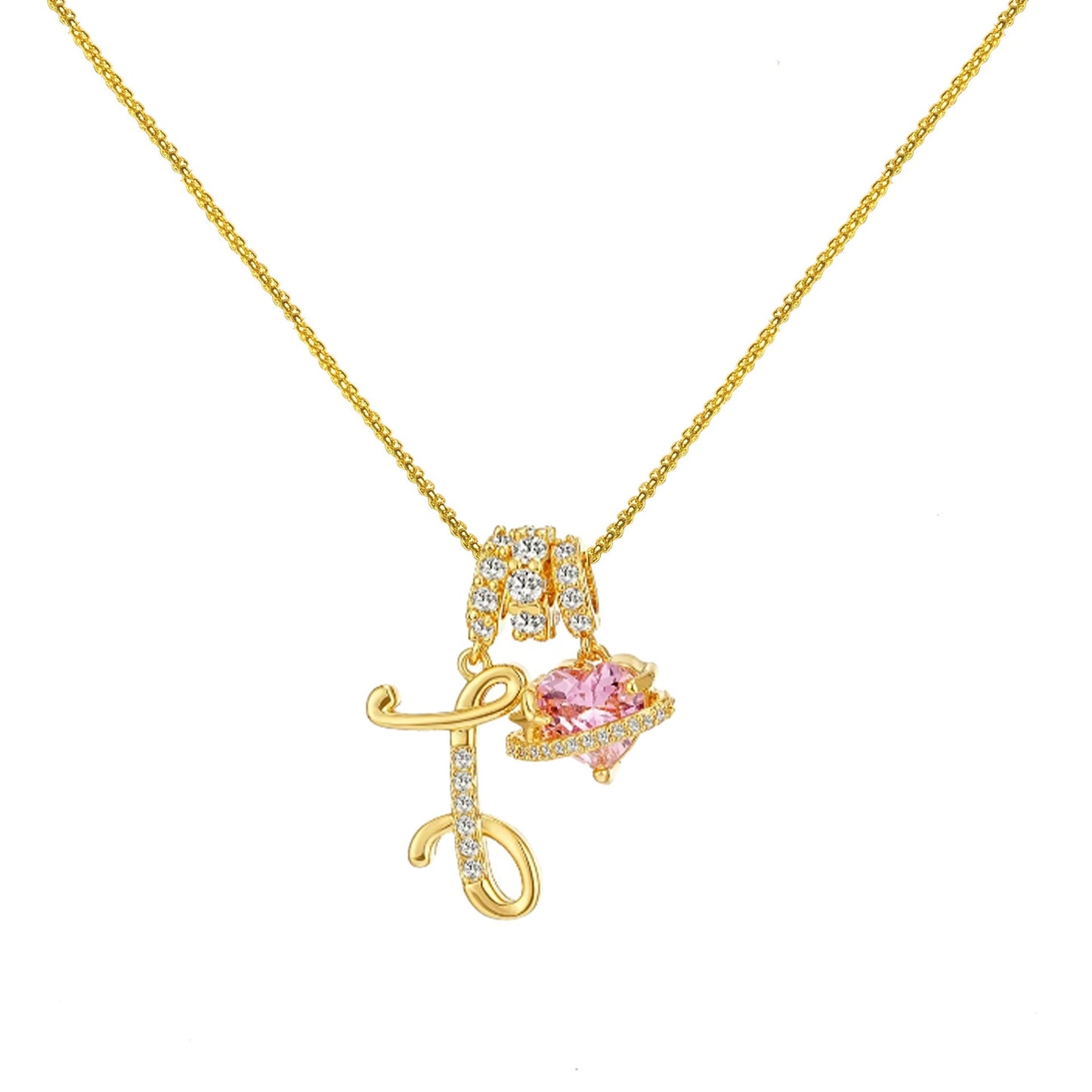 Gold Letter Necklace A to Z
