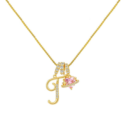 Gold Letter Necklace A to Z