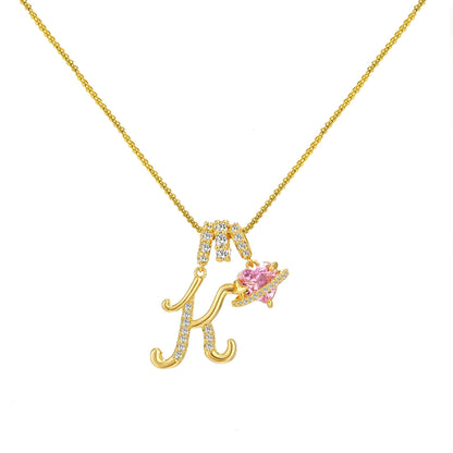 Gold Letter Necklace A to Z