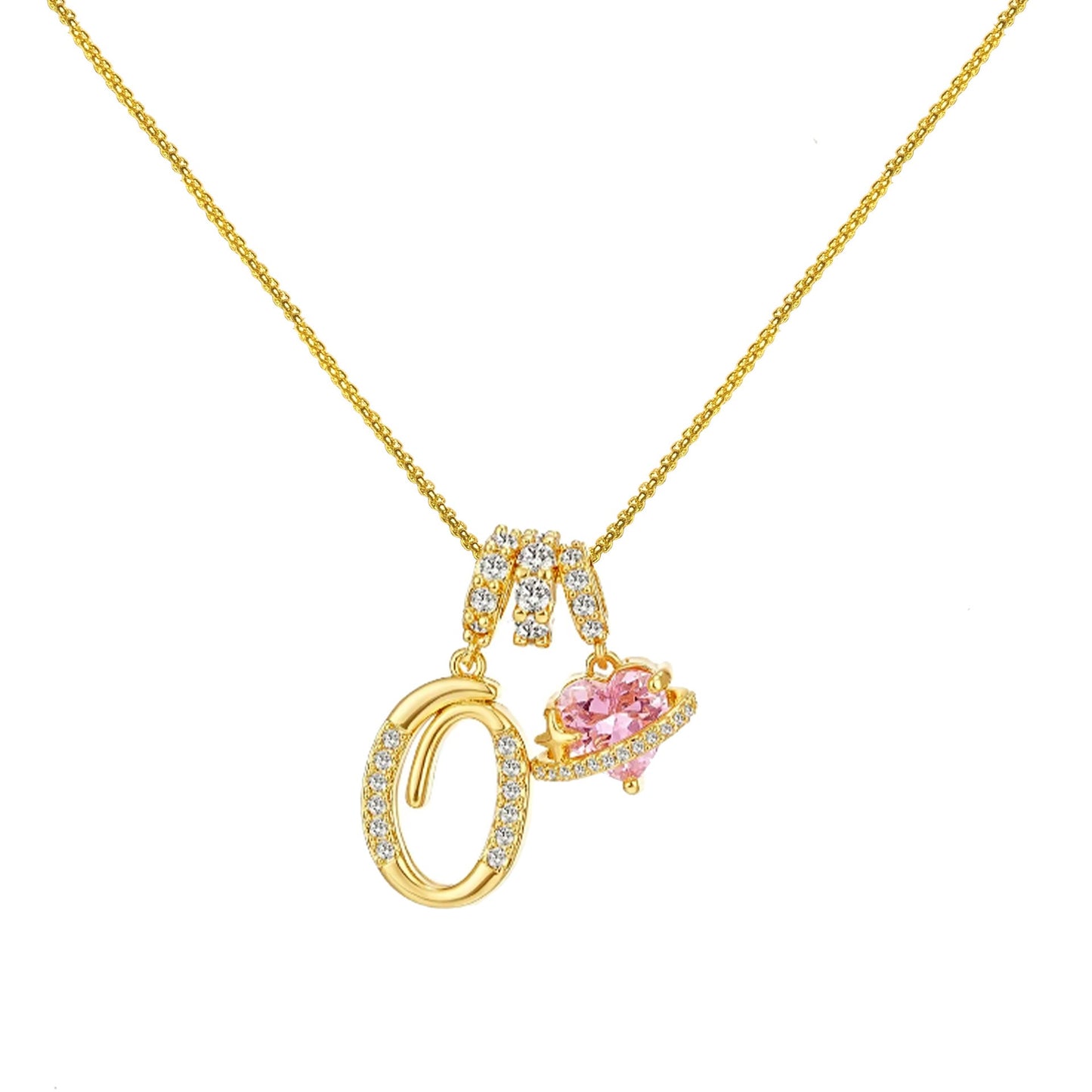 Gold Letter Necklace A to Z