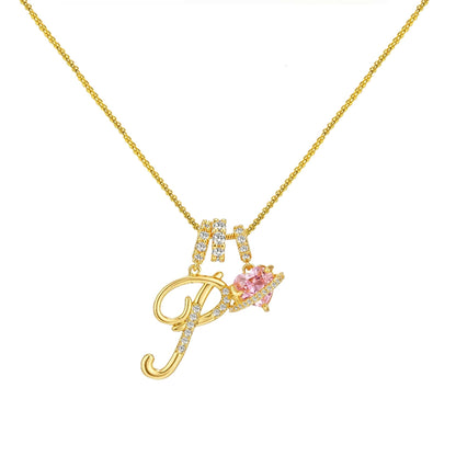 Gold Letter Necklace A to Z