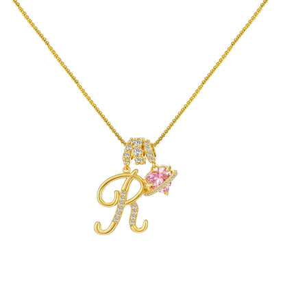 Gold Letter Necklace A to Z