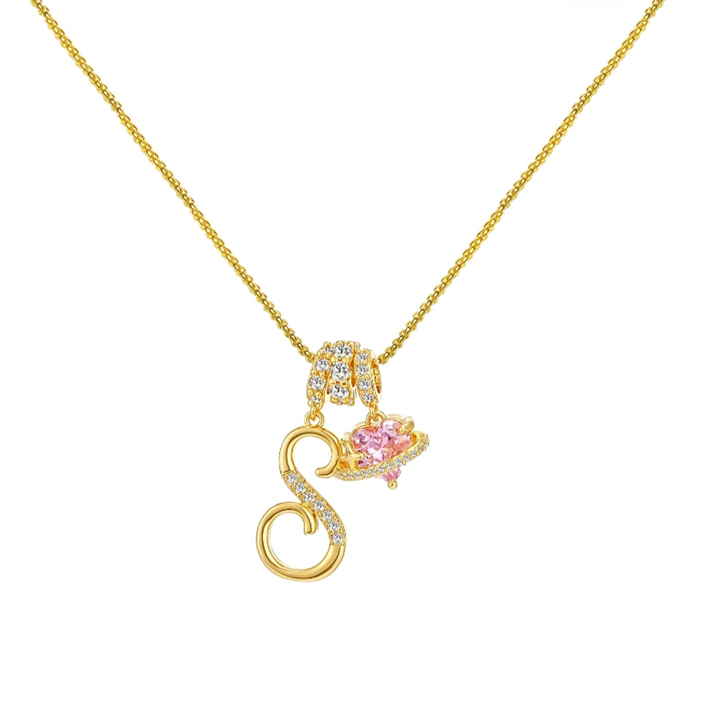 Gold Letter Necklace A to Z