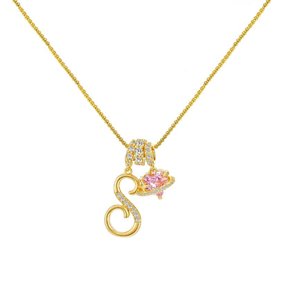 Gold Letter Necklace A to Z