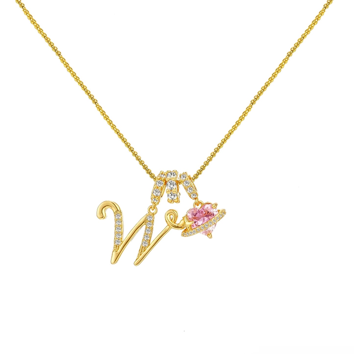 Gold Letter Necklace A to Z