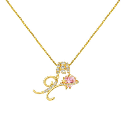 Gold Letter Necklace A to Z